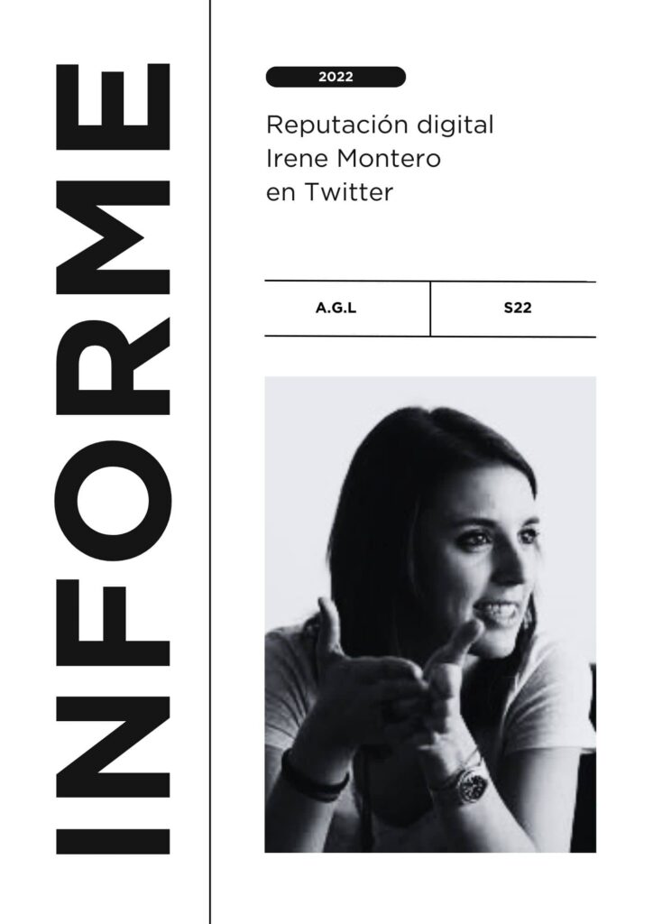 Irene Montero: reputación social y política en Twitter